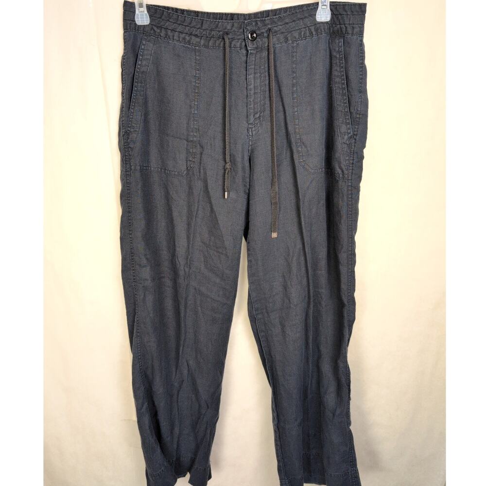Lauren Ralph Lauren black linen pants Size 14 Utility Outdoors Organic Coastal